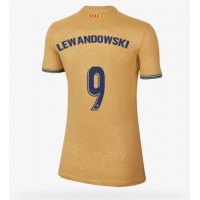 Barcelona Robert Lewandowski #9 Fotballklær Bortedrakt Dame 2022-23 Kortermet